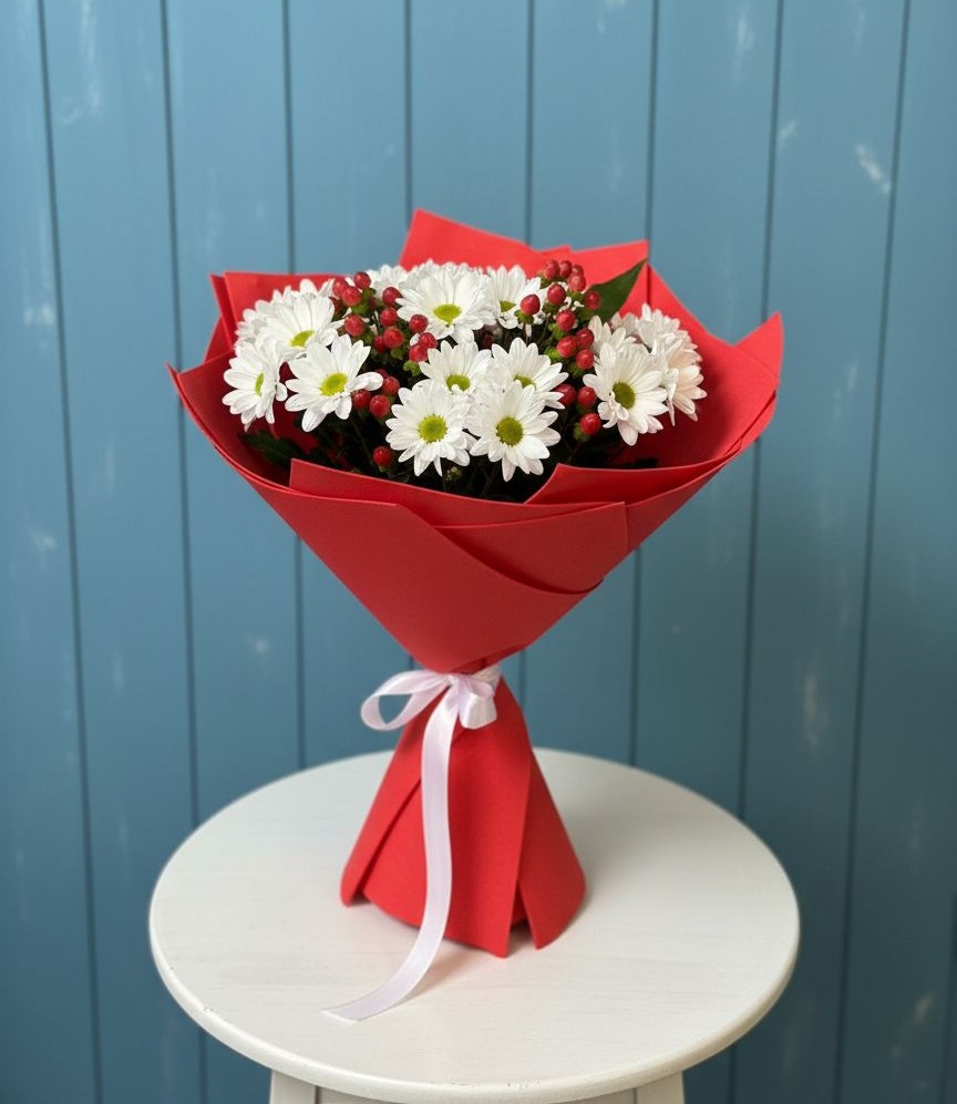 Букет цветов из: Хризантемы в Шкотово