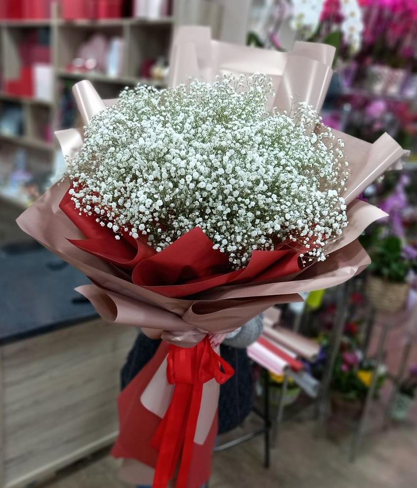 Букет Белые хлопья в Шкотово Букет цветов из: Гипсофила в Шкотово