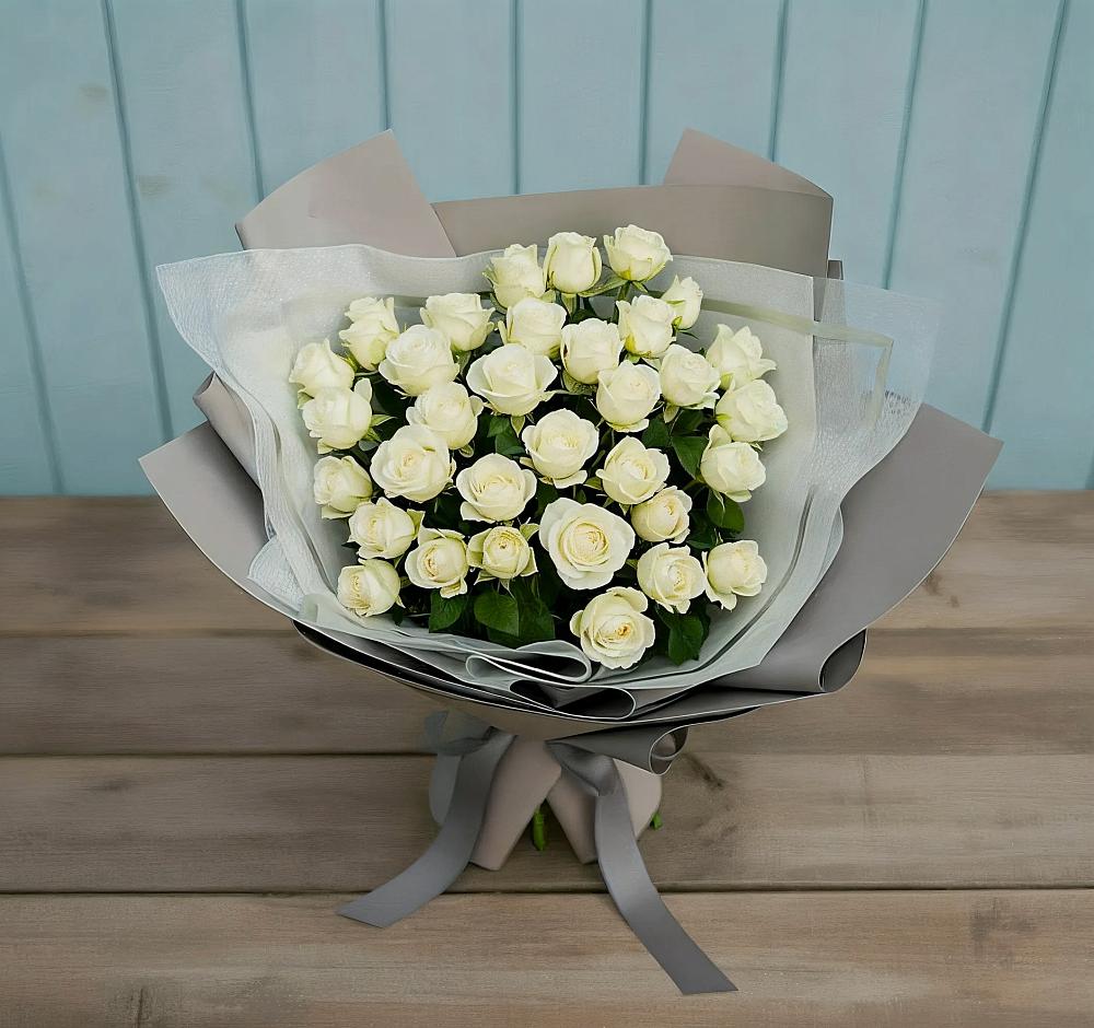 Букет Белоснежная нежность в Шкотово
