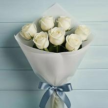 Букет 7 Белых роз Эдлесс Лав #REPLACE_PRED# Шкотово