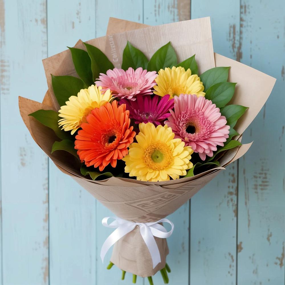 Букет цветов из: Герберы в Шкотово