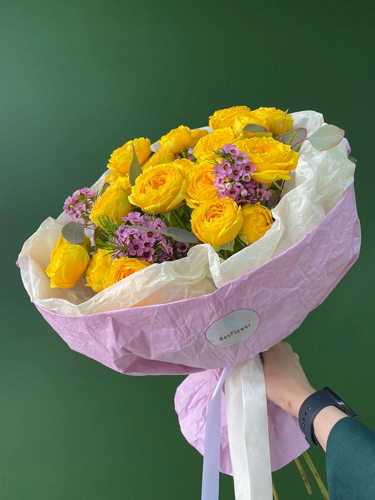 Кустовые желтые розы в Шкотово Букет Кустовые желтые розы в Шкотово