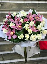 Букет цветов из:  Розы и Хризантемы #REPLACE_PRED# Шкотово