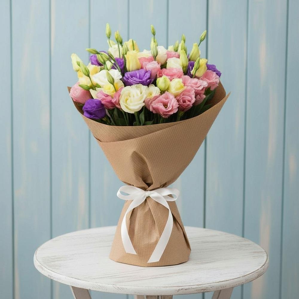 Букет цветов из: Лизиантусы в Шкотово