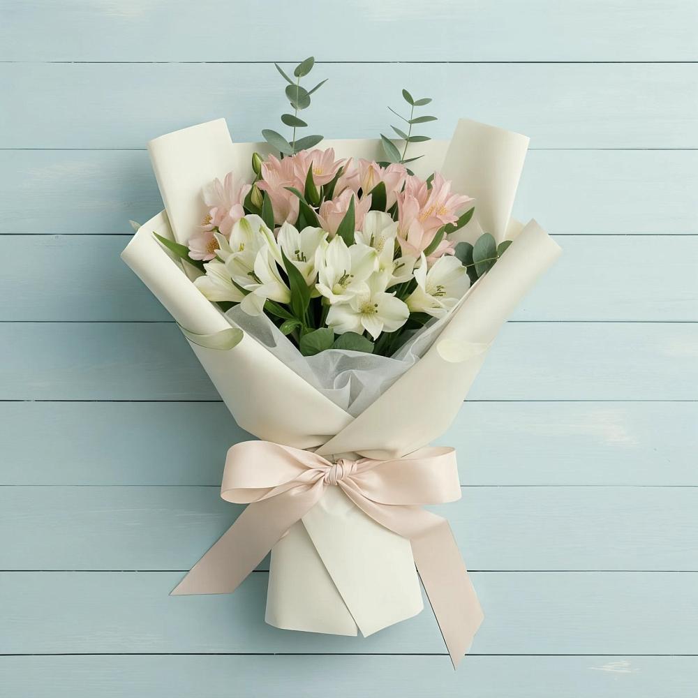 Букет цветов из: Альстромерии в Шкотово