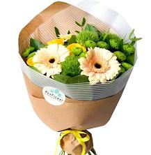 Букет цветов из:  Герберы, Розы и Хризантемы в Шкотово
